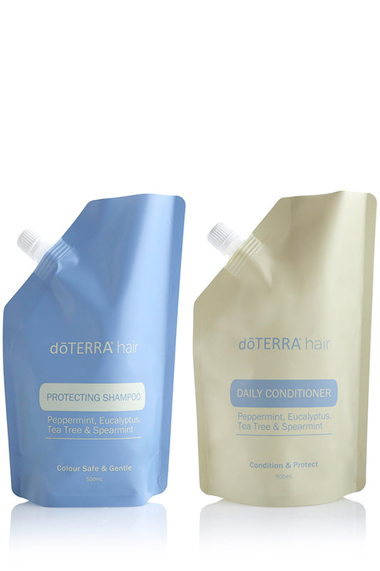 dōTERRA® hair Shampoo & Conditioner Refill Pouch Bundle
