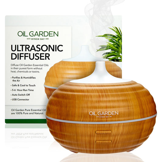 Oil Garden Bamboo Wood grain design Aromatherapy Diffuser
