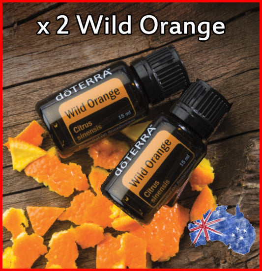 Doterra Wild Orange Aromatherapy Oil Therapeutic Pure Oil 2 x 15ml **Free Postage**